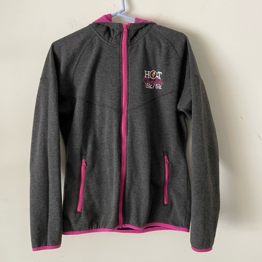 Will Rub for Chocolate Women Zip Up Sweatshirt Size L